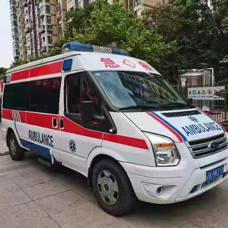 会宁长途救护车护送病人返乡